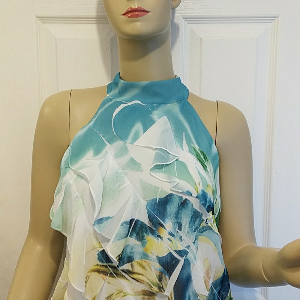 IZ Byer sleeveless ruffled top - Picture 1 of 8